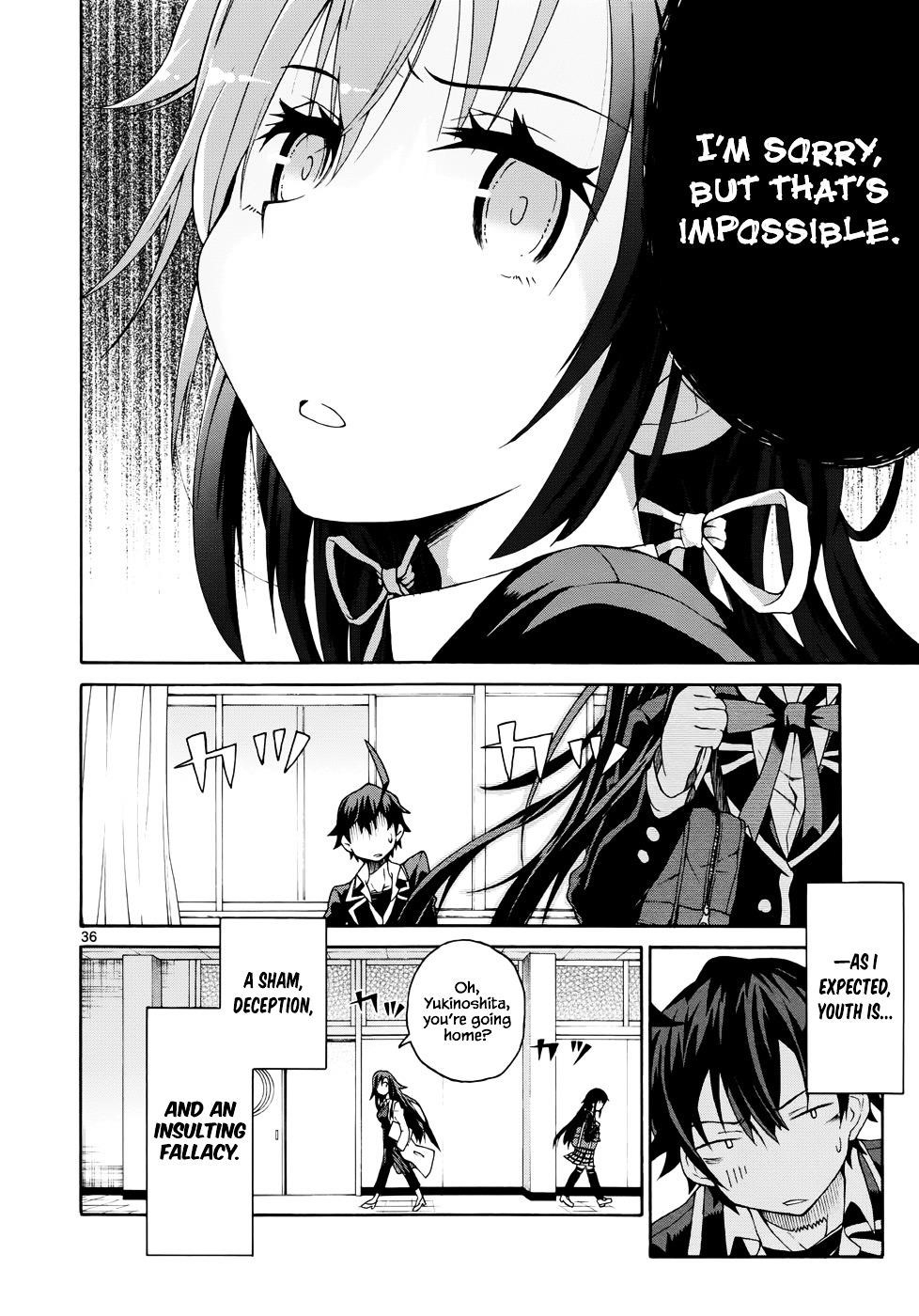 My Youth Romantic Comedy Is Wrong as I Expected @ comic Chapter 1 - Page 37