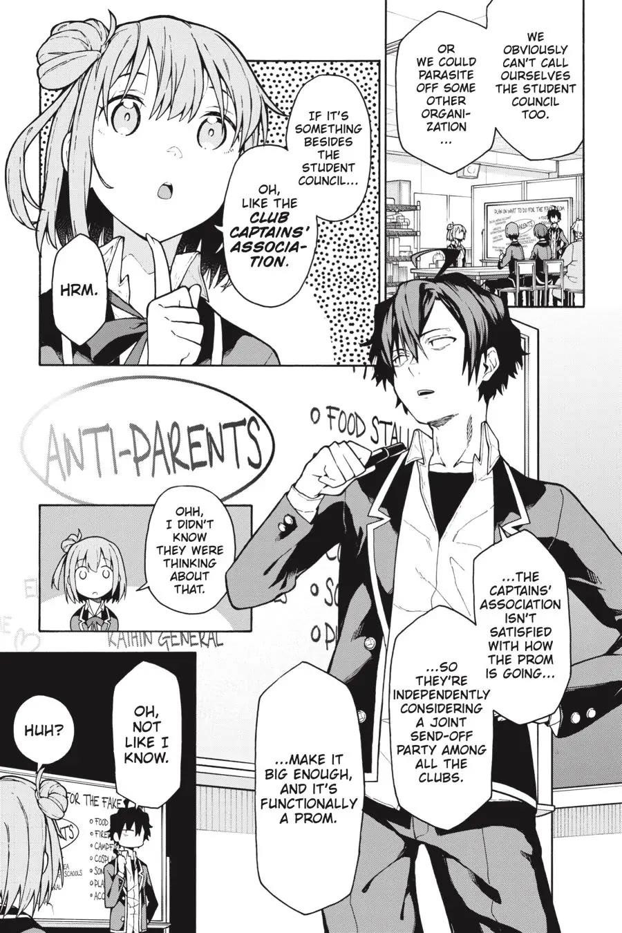 My Youth Romantic Comedy Is Wrong as I Expected @ comic Chapter 100 - Page 9