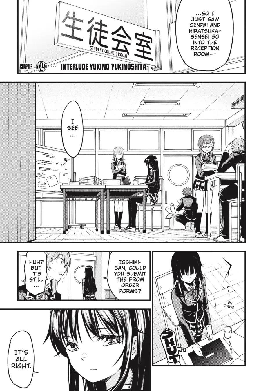 My Youth Romantic Comedy Is Wrong as I Expected @ comic Chapter 103.5 - Page 1