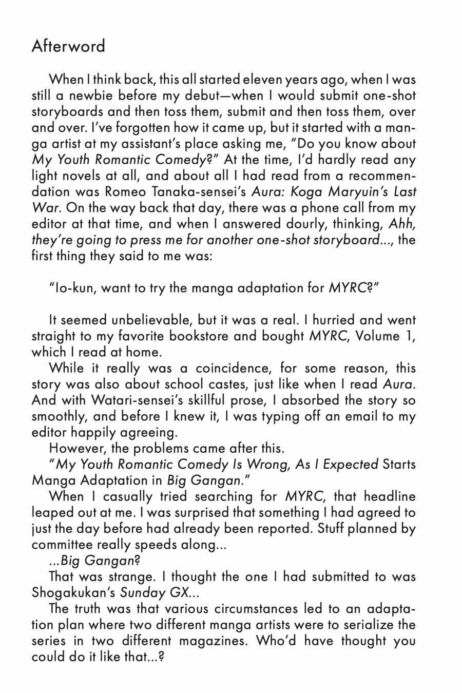 My Youth Romantic Comedy Is Wrong as I Expected @ comic Chapter 118.5 - Page 34