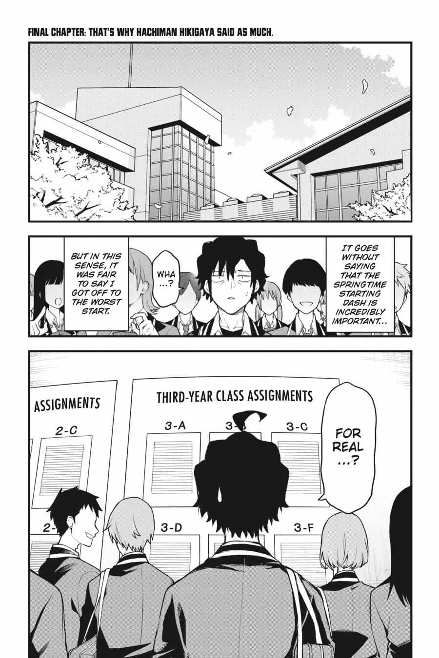 My Youth Romantic Comedy Is Wrong as I Expected @ comic Chapter 118 - Page 1