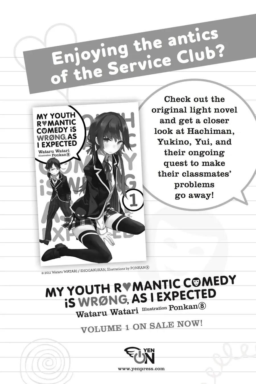 My Youth Romantic Comedy Is Wrong as I Expected @ comic Chapter 23 - Page 34