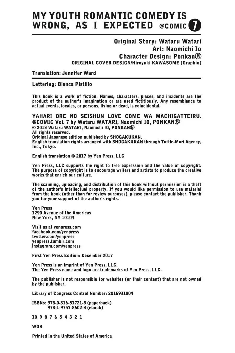 My Youth Romantic Comedy Is Wrong as I Expected @ comic Chapter 41 - Page 40