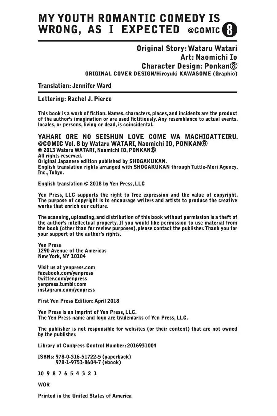 My Youth Romantic Comedy Is Wrong as I Expected @ comic Chapter 47 - Page 34