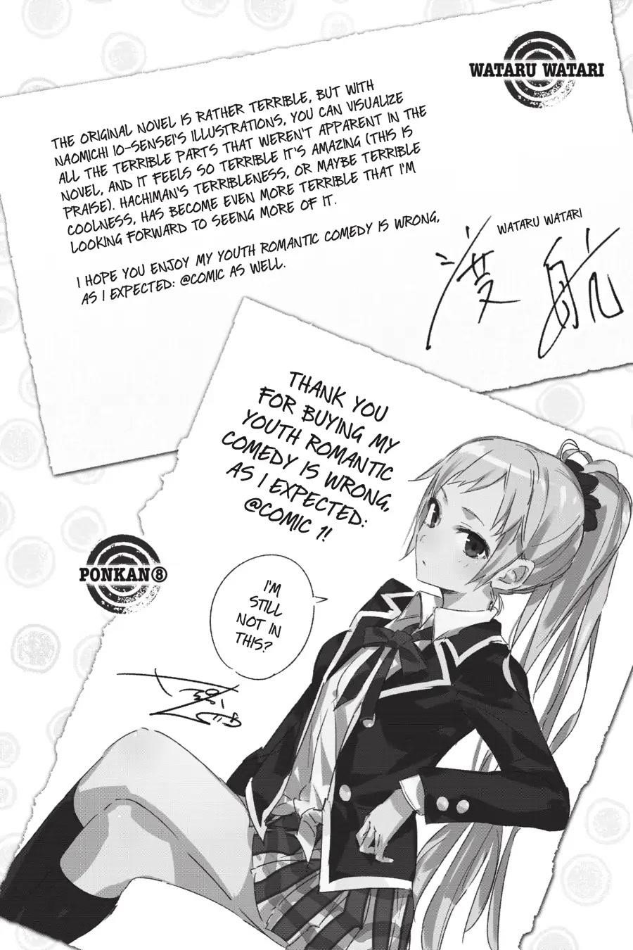 My Youth Romantic Comedy Is Wrong as I Expected @ comic Chapter 5 - Page 31