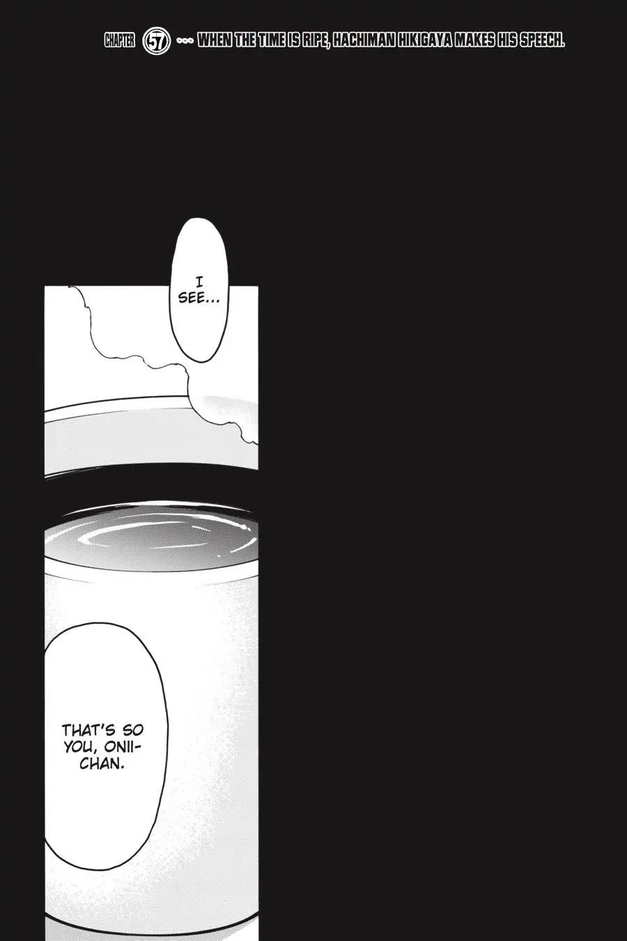 My Youth Romantic Comedy Is Wrong as I Expected @ comic Chapter 57 - Page 3