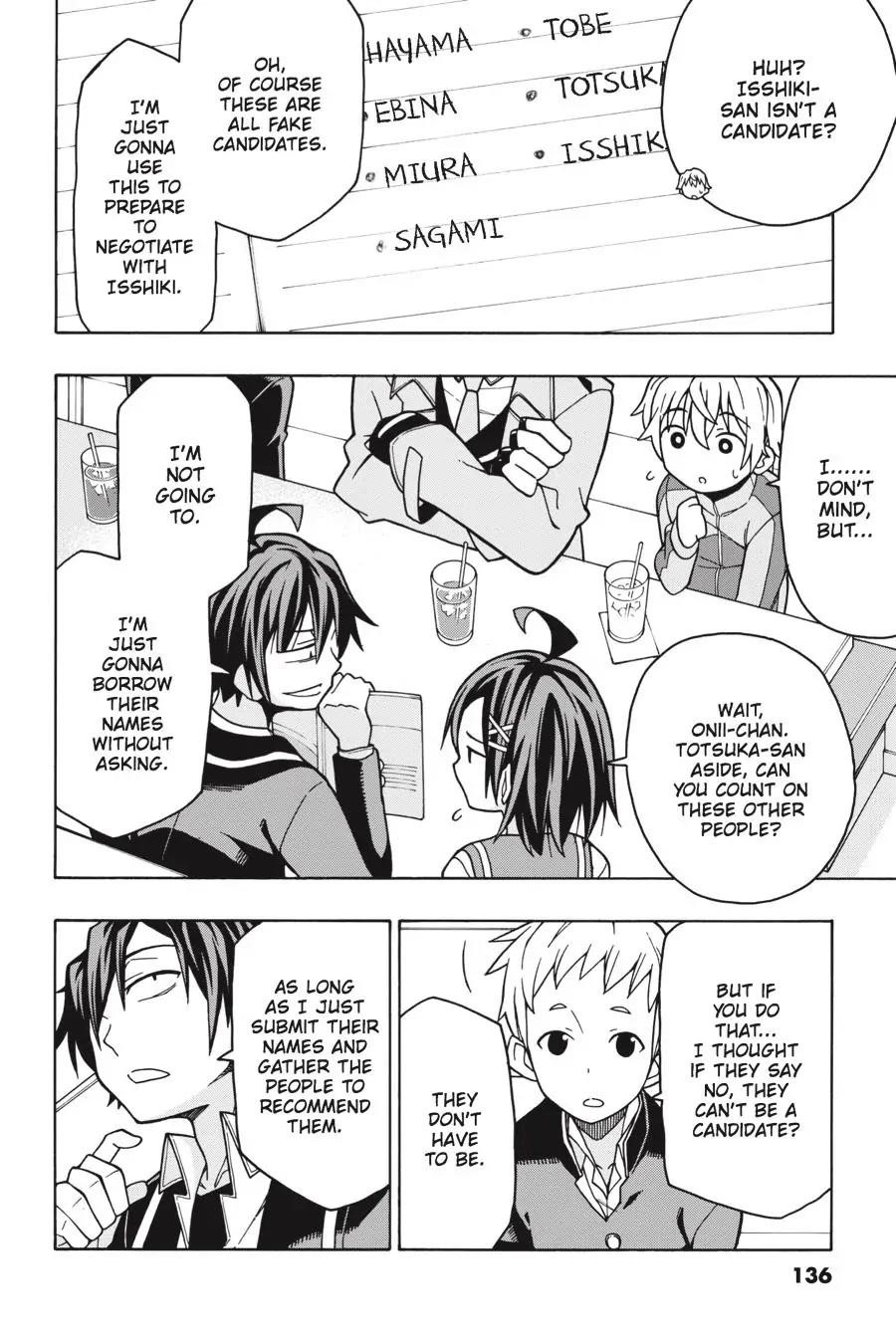 My Youth Romantic Comedy Is Wrong as I Expected @ comic Chapter 57 - Page 30