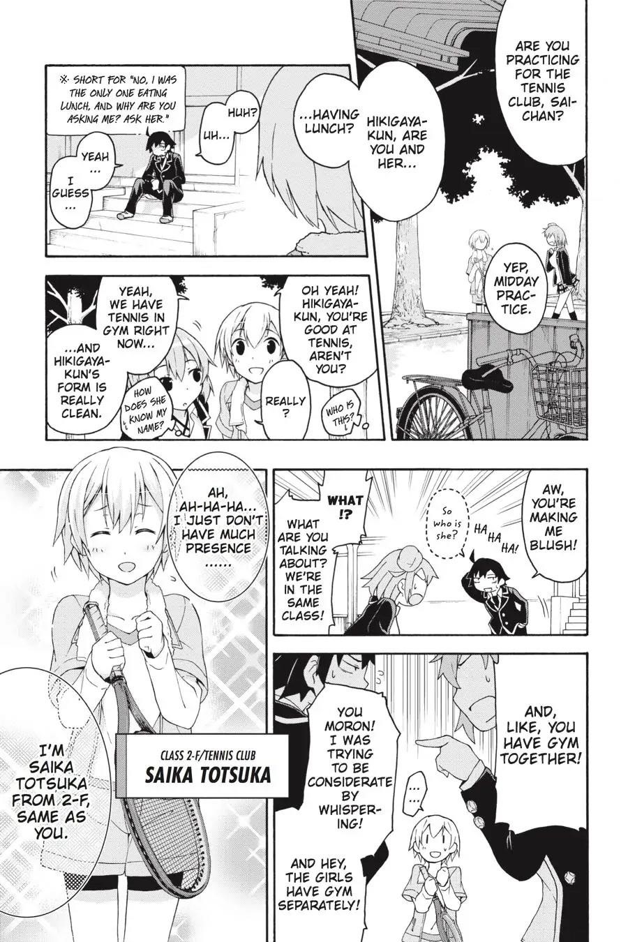 My Youth Romantic Comedy Is Wrong as I Expected @ comic Chapter 6 - Page 13