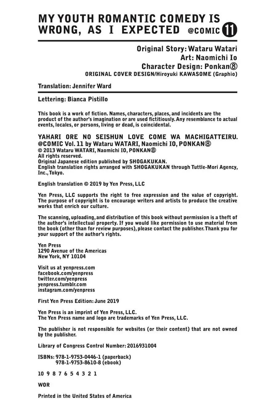 My Youth Romantic Comedy Is Wrong as I Expected @ comic Chapter 64 - Page 36