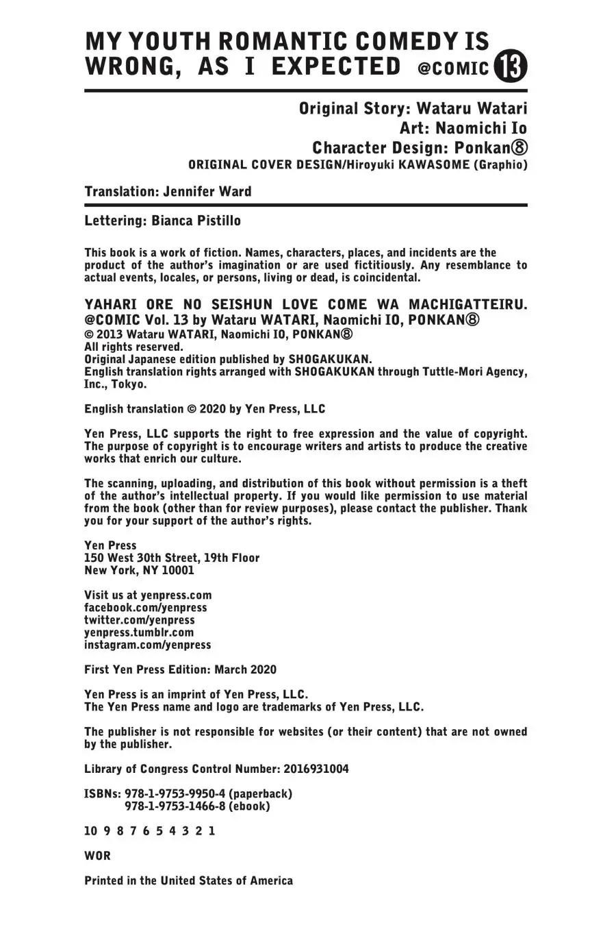 My Youth Romantic Comedy Is Wrong as I Expected @ comic Chapter 75 - Page 39