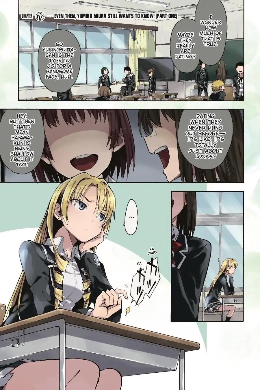 My Youth Romantic Comedy Is Wrong as I Expected @ comic Chapter 76 - Page 2