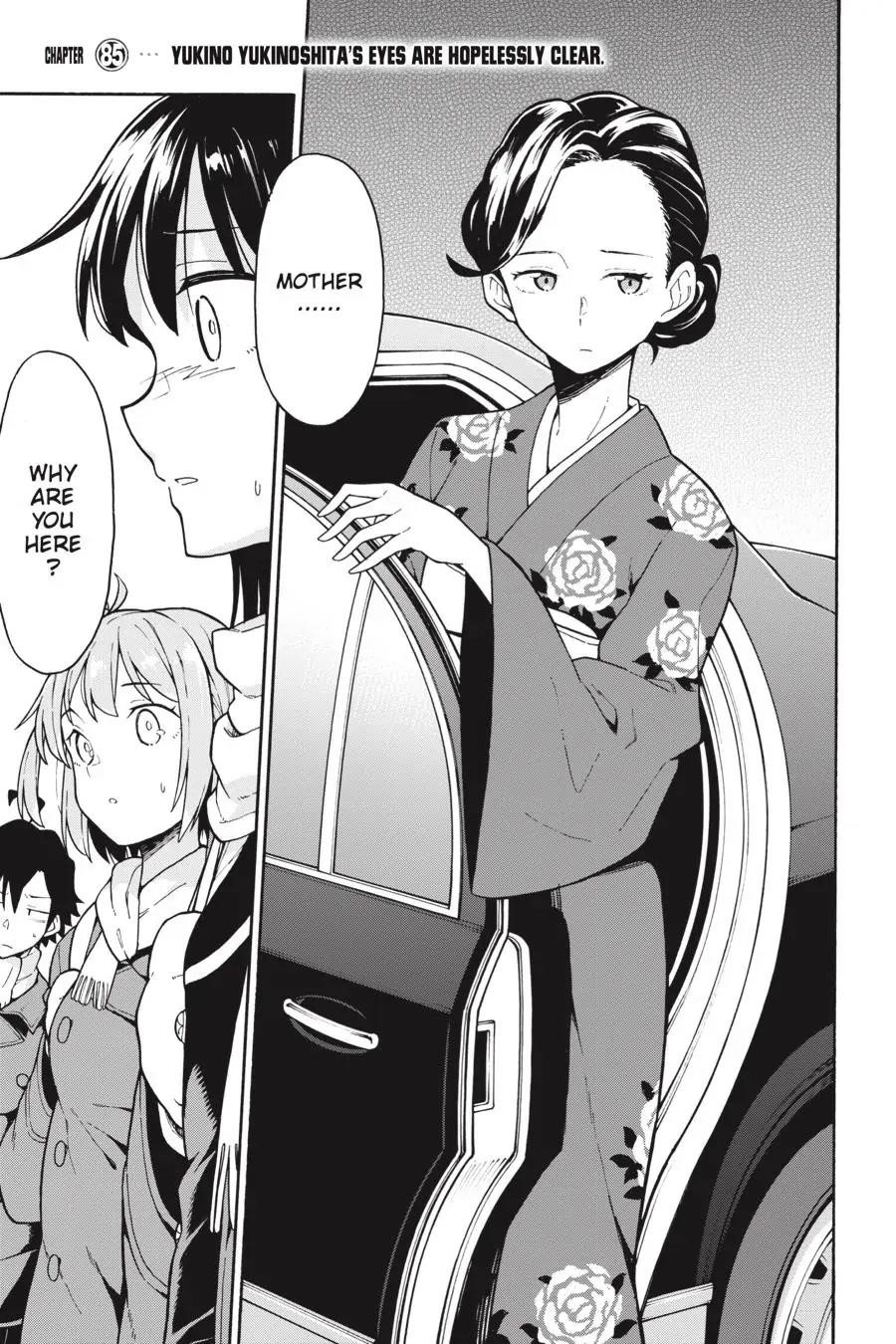 My Youth Romantic Comedy Is Wrong as I Expected @ comic Chapter 85 - Page 1