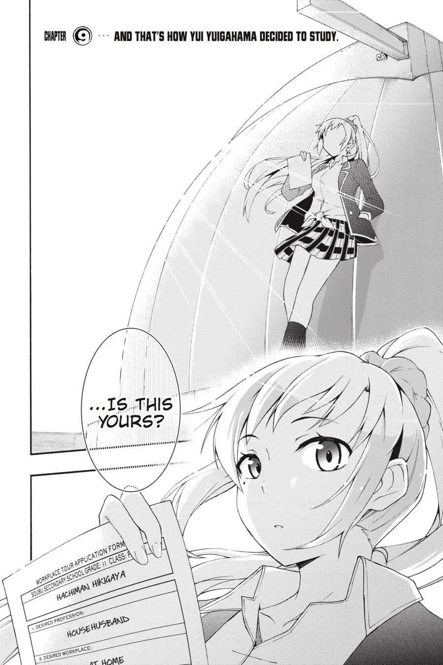 My Youth Romantic Comedy Is Wrong as I Expected @ comic Chapter 9 - Page 2