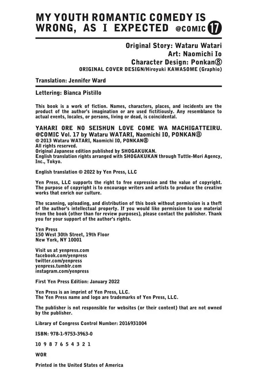 My Youth Romantic Comedy Is Wrong as I Expected @ comic Chapter 96.5 - Page 12