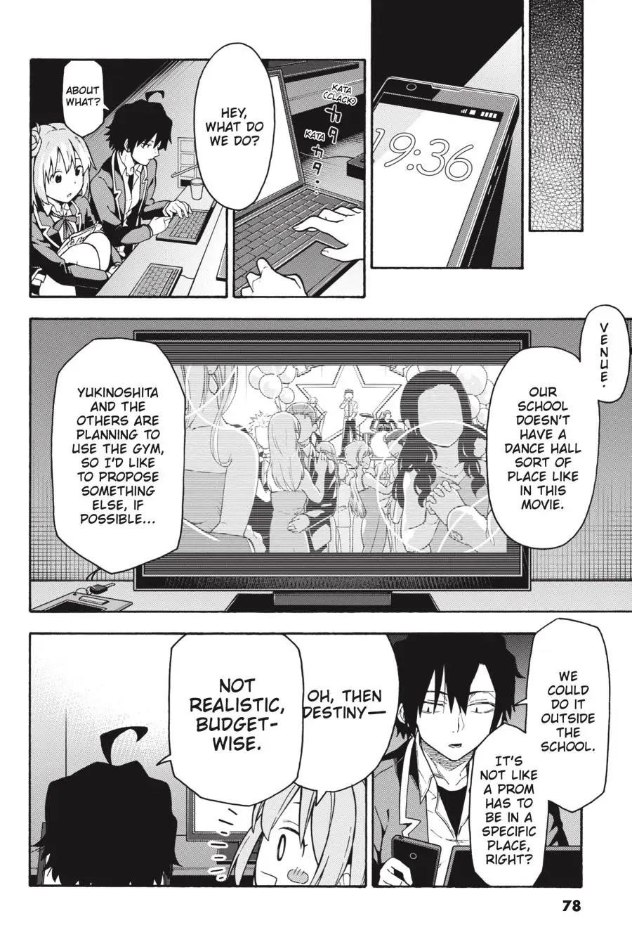 My Youth Romantic Comedy Is Wrong as I Expected @ comic Chapter 99 - Page 22