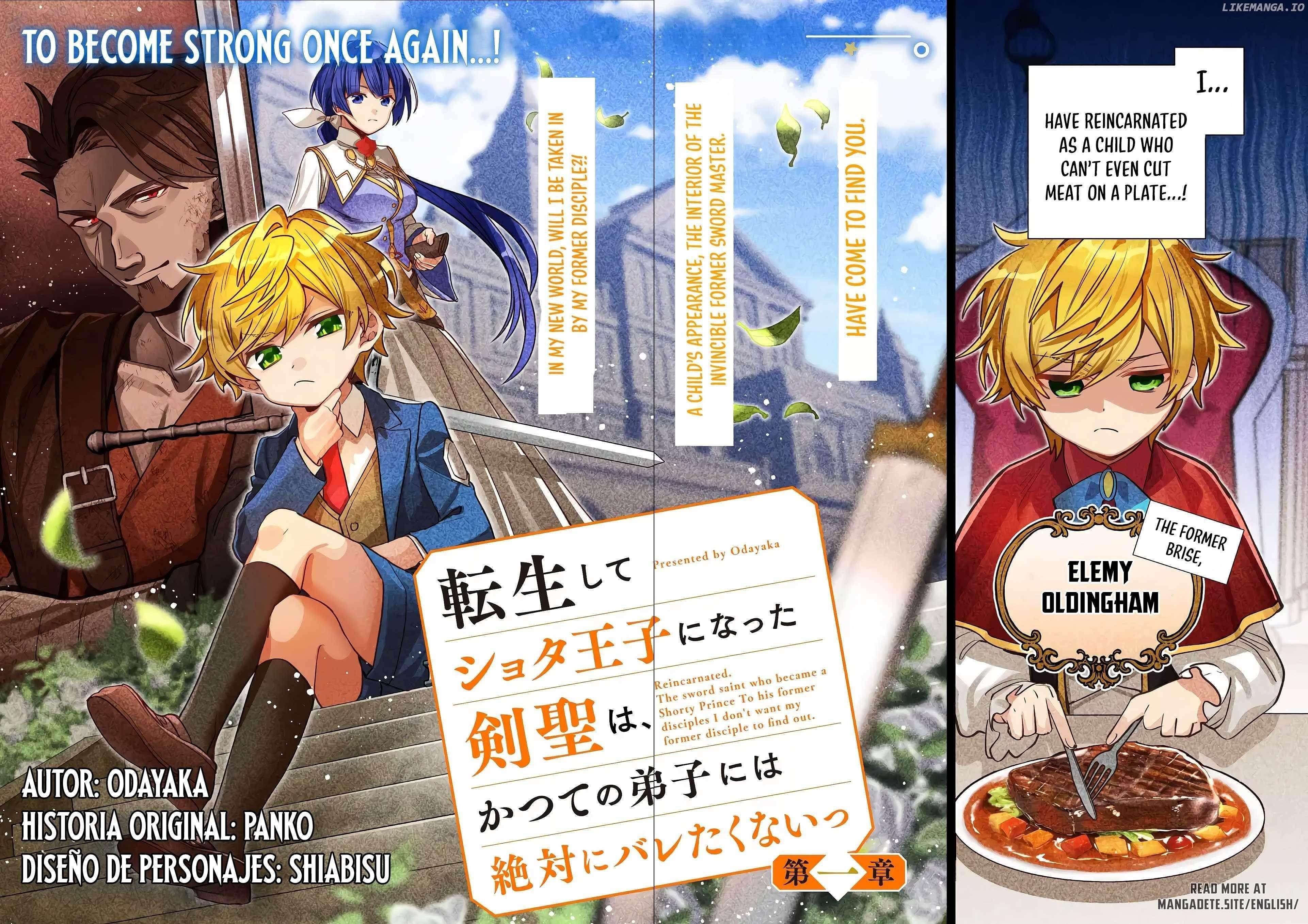 Reincarnated. The Sword Saint Who Became a Shorty Prince to His Former Disciples ~ I Don’t Want My Former Disciples to Find Out Chapter 1 - Page 2