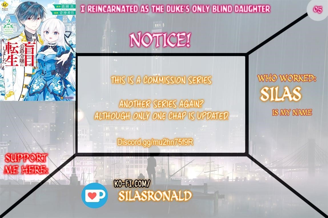 Reincarnated As Duke’s Blind Daughter Chapter 5 - Page 1