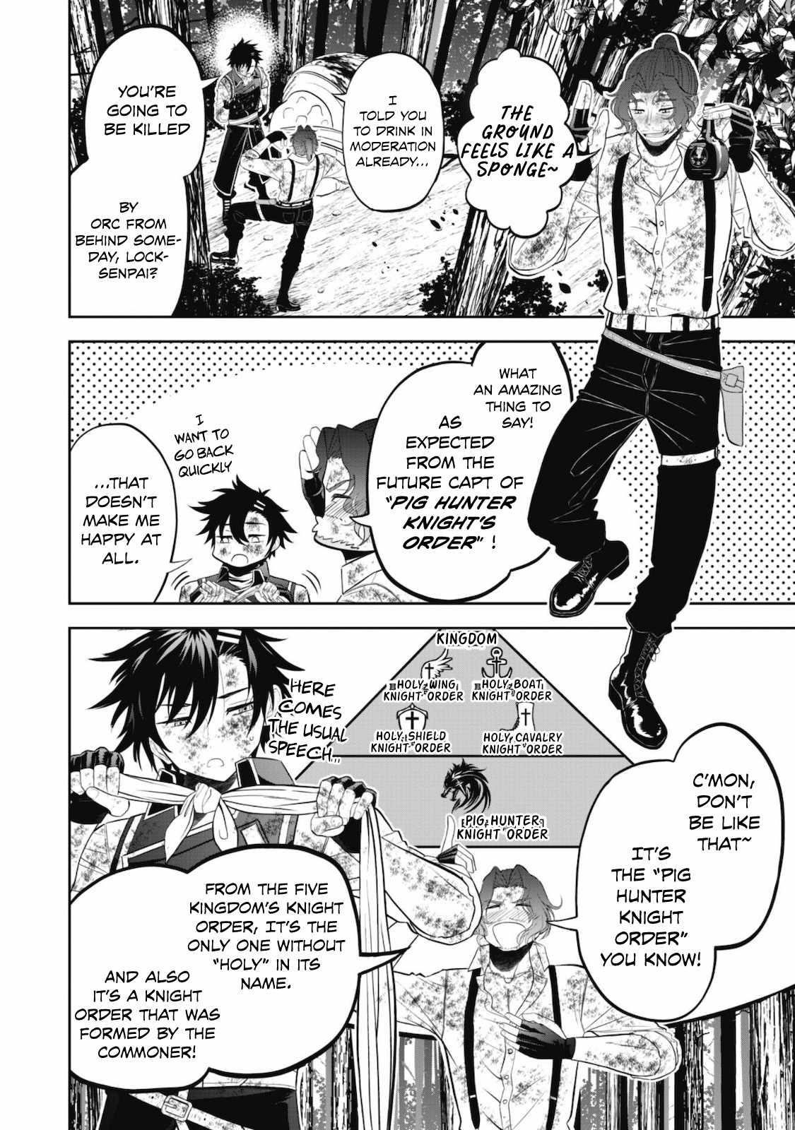 The strongest knight works hard on the lowest knight order ~ Hunt the orcs until the end of earth that’s easy~ Chapter 1 - Page 7