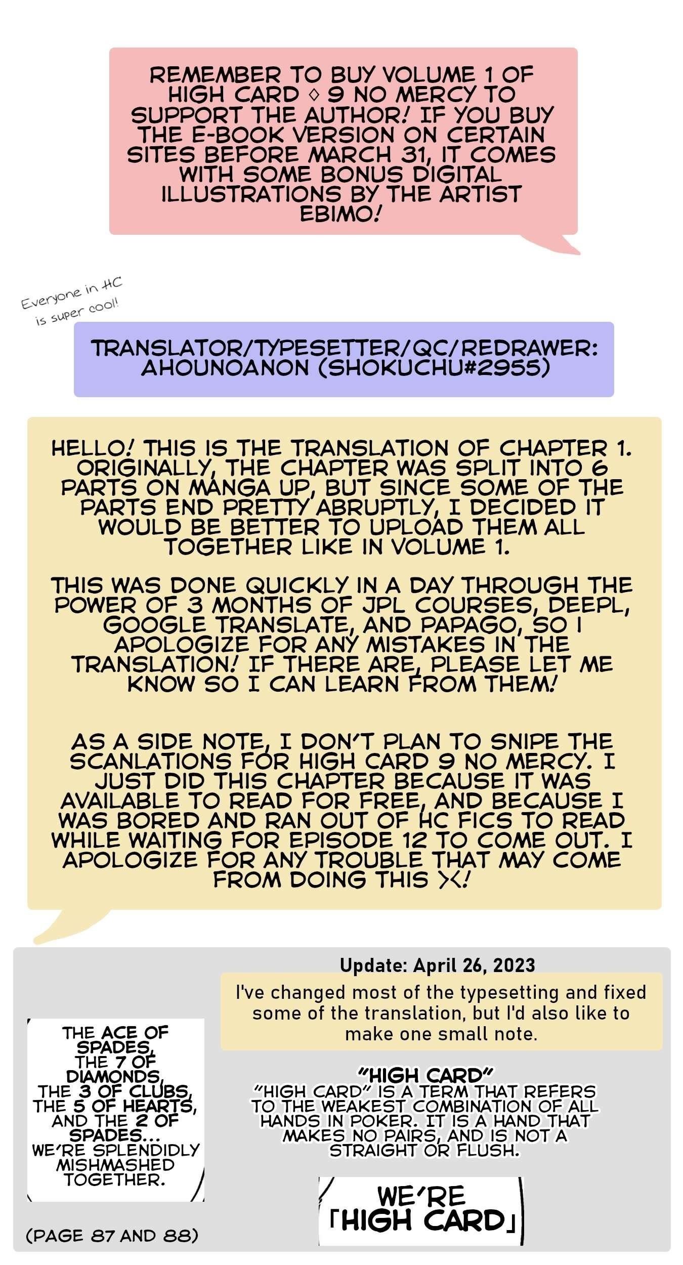 High Card -♢9 No Mercy Chapter 1 - Page 92