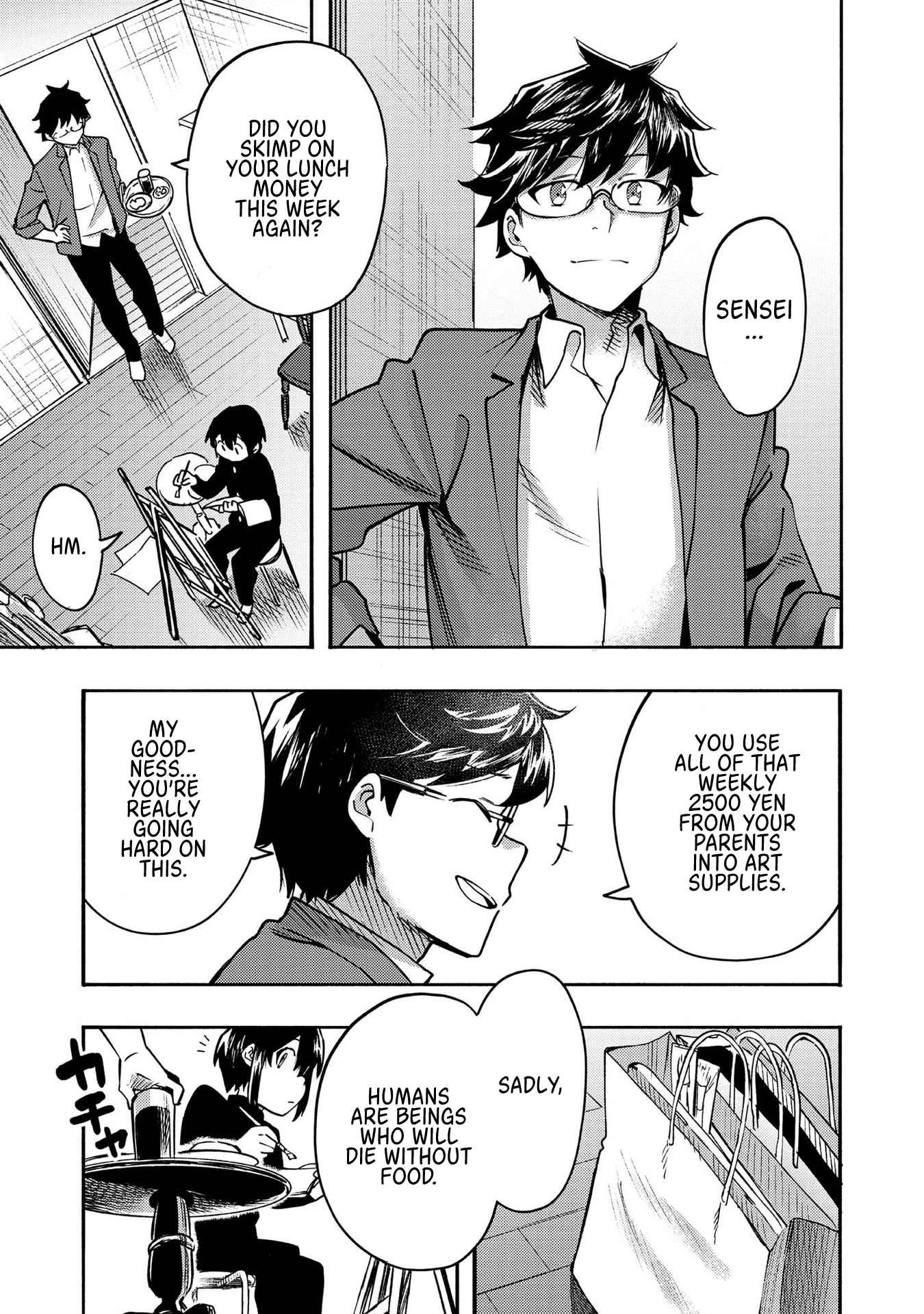 Kyou mo E ni Kaita Mochi ga Umai Chapter 1 - Page 5