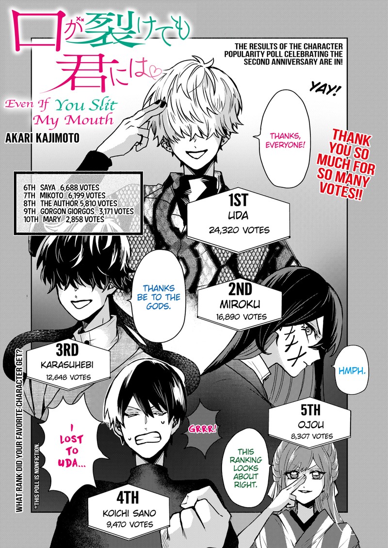 Kuchi ga Saketemo Kimi ni wa (2020 Short) Chapter 60.5 - Page 1