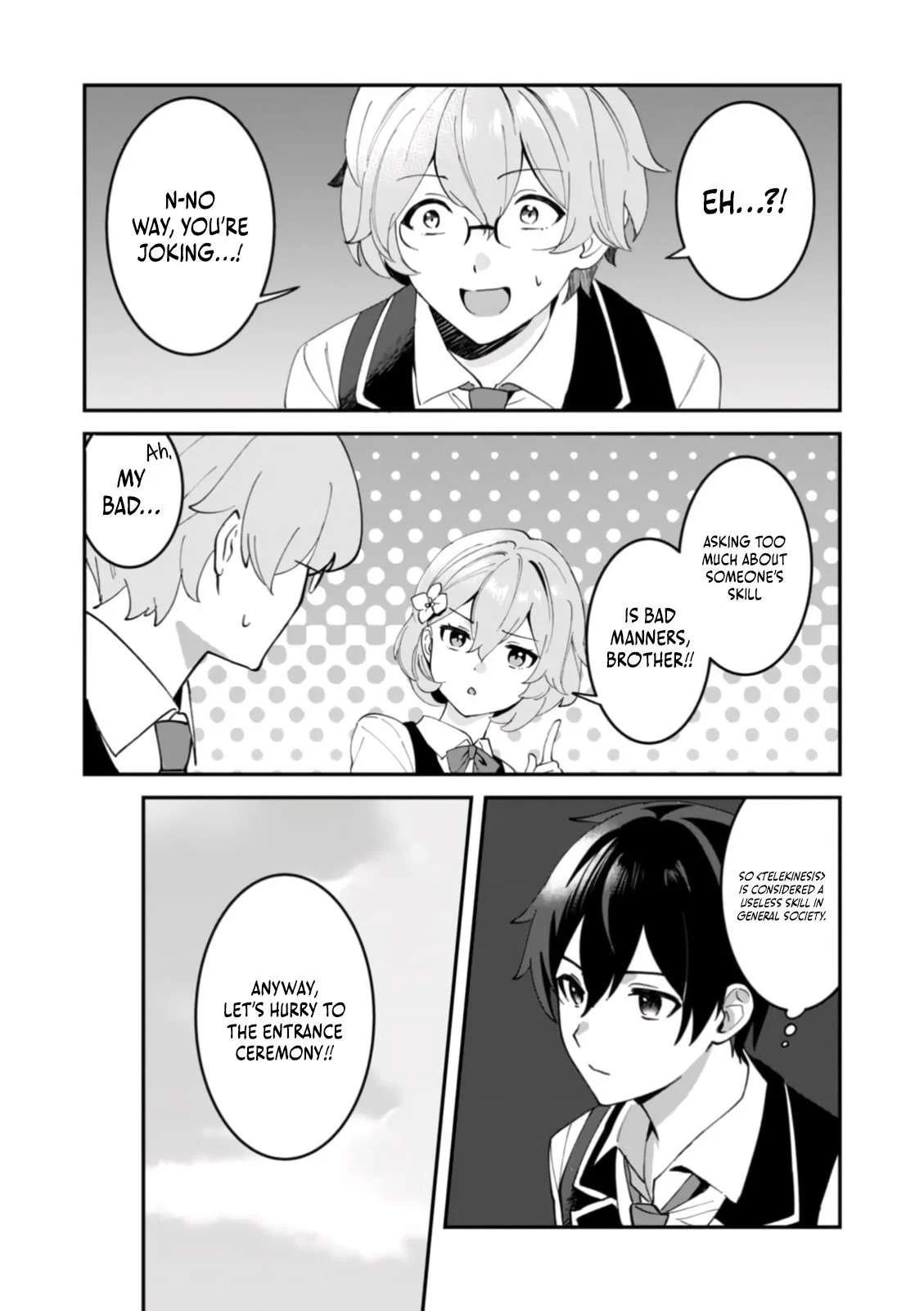 Unrivaled With the Useless Skill: Telekinesis (but It’s Max Level) – With Just a Wave of My Hand. No Chants, No Special Moves, Just Pure Willpower! Chapter 3 - Page 12