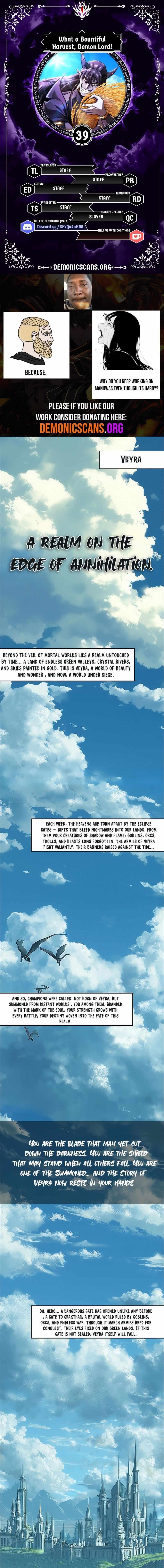 What a Bountiful Harvest, Demon Lord! Chapter 39 - Page 1