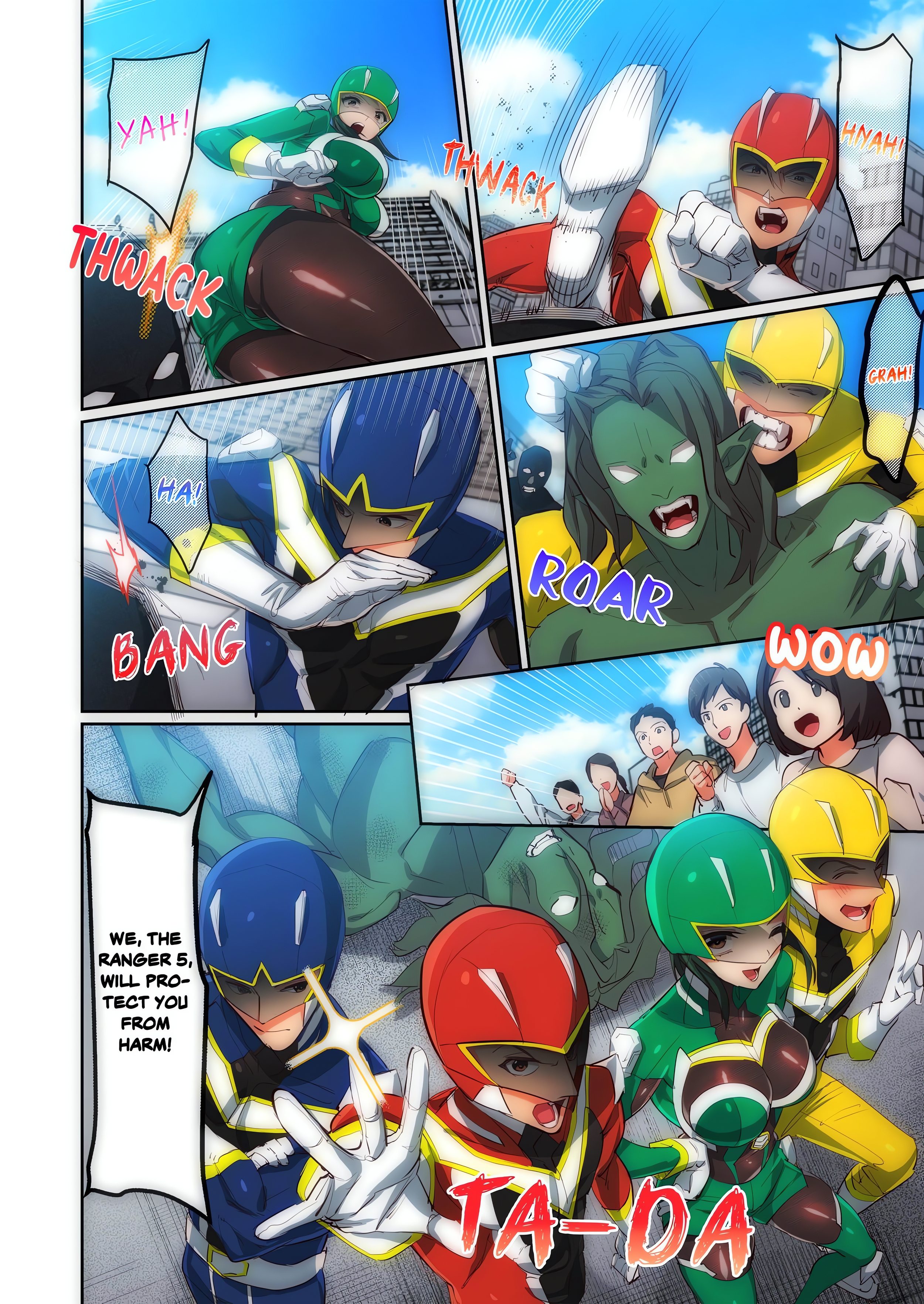 Pitiful Ranger Pink: I’m Such a Disgrace, but It Feels So Good! (Uncensored) Chapter 1 - Page 2