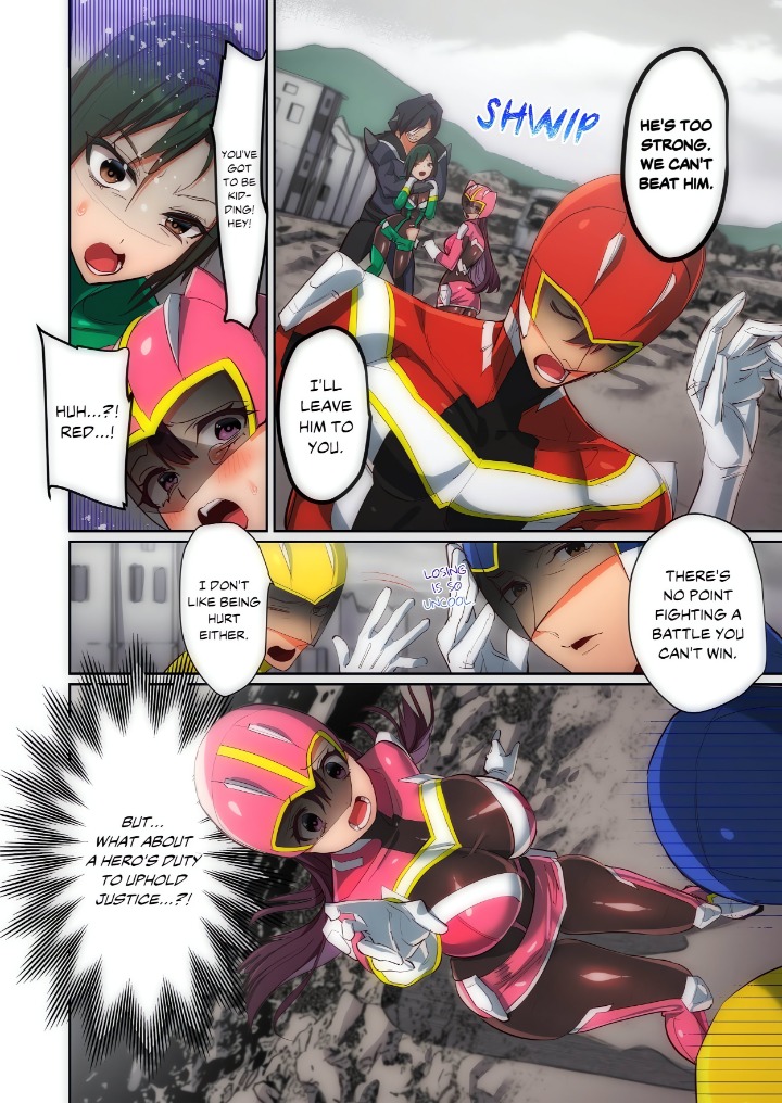 Pitiful Ranger Pink: I’m Such a Disgrace, but It Feels So Good! (Uncensored) Chapter 2 - Page 6