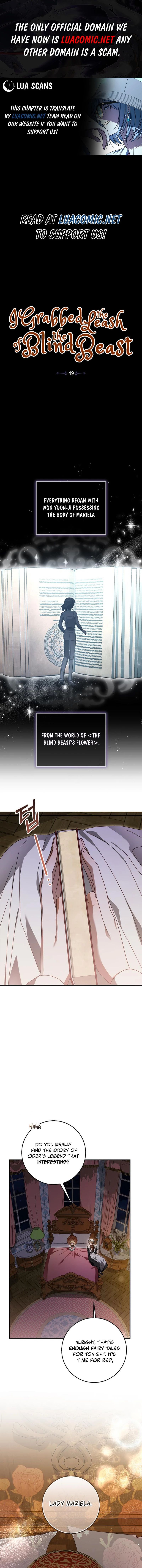 I Grabbed The Leash Of The Blind Beast Chapter 49 - Page 1