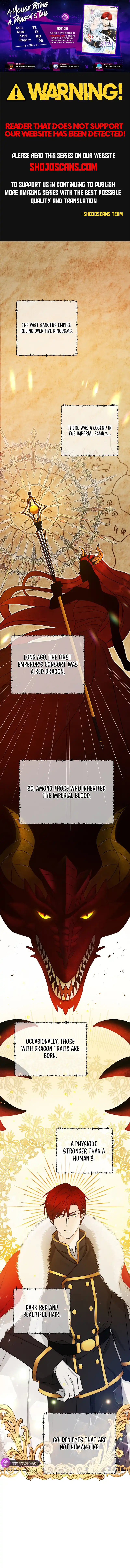 A Mouse Biting a Dragon’s Tail Chapter 7 - Page 1