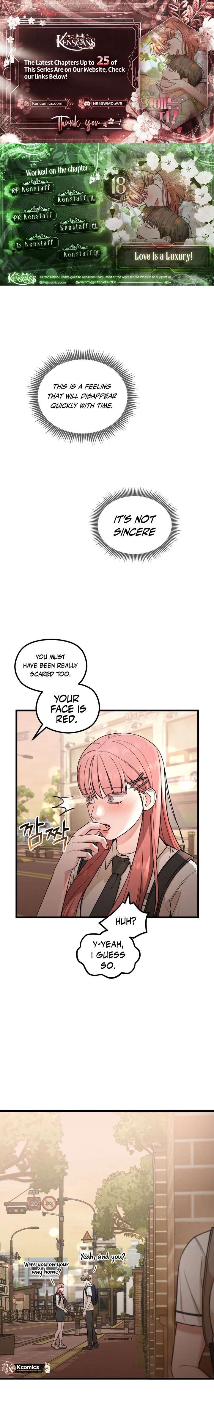 Love Is a Luxury! Chapter 18 - Page 1