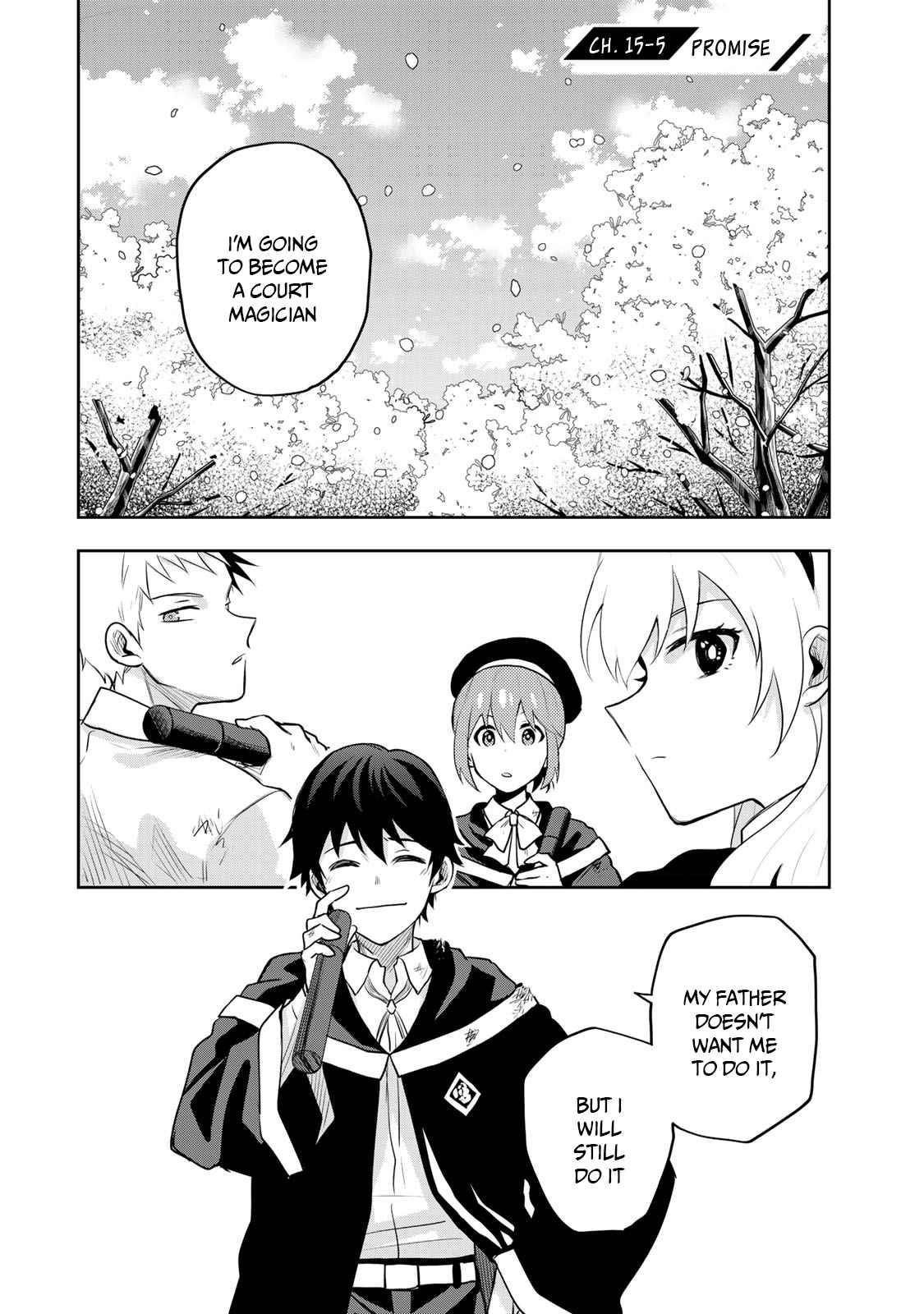 A Court Magician, Who Was Focused On Supportive Magic Because His Allies Were Too Weak, Aims To Become The Strongest After Being Banished Chapter 15.5 - Page 1