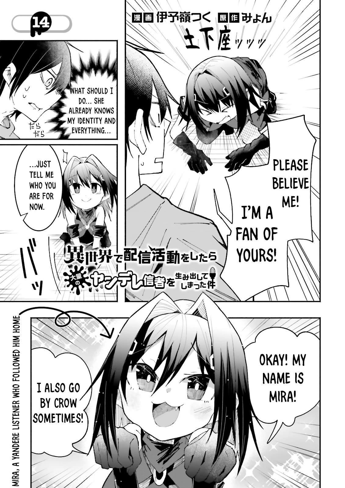 The Case In Which Streaming In Another World Led To The Creation Of A Massive Yandere Following Chapter 14 - Page 1