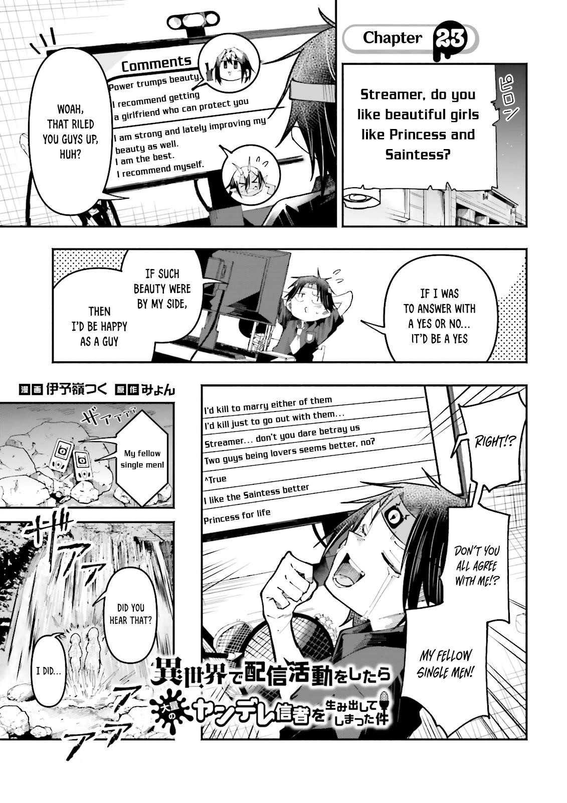 The Case In Which Streaming In Another World Led To The Creation Of A Massive Yandere Following Chapter 23 - Page 1