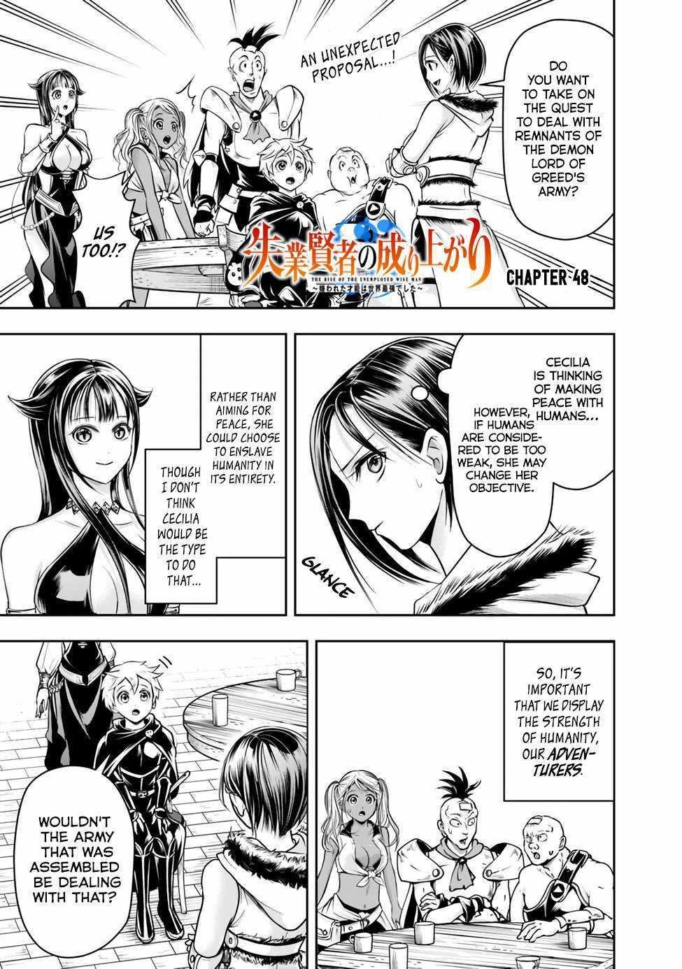 The Rise Of The Unemployed Wise Man Chapter 48 - Page 1