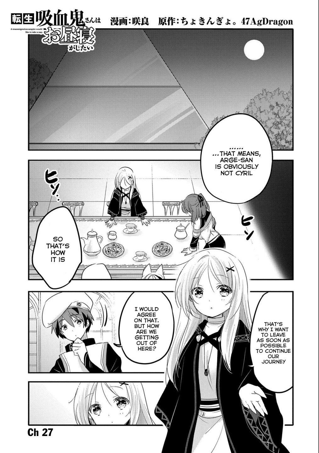 Tensei Kyuuketsuki-San Wa Ohirune Ga Shitai Chapter 27 - Page 1