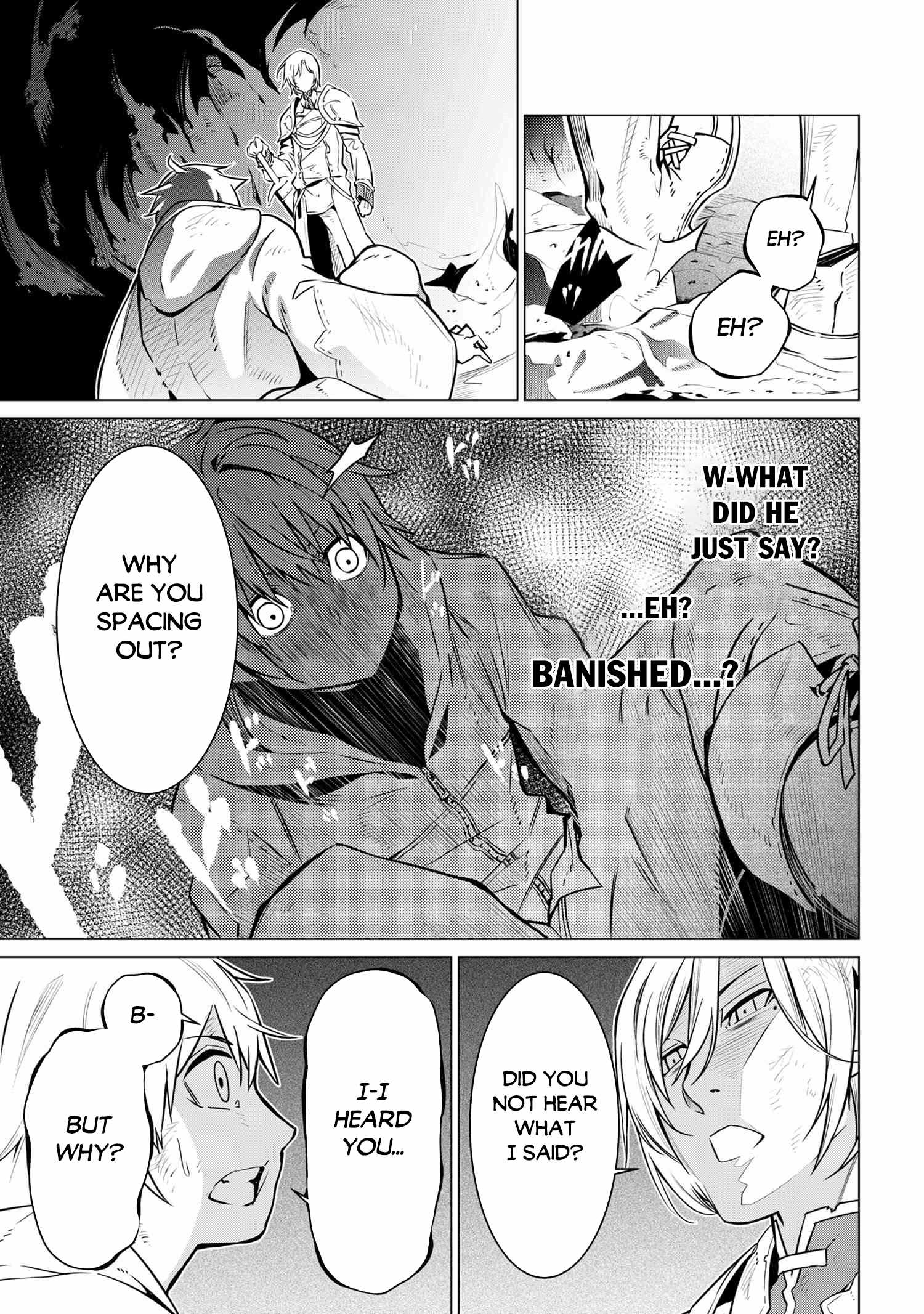 SSS Rank Dungeon De Knife Ichihon Tewatasare Tsuihou Sareta Hakuma Doushi Chapter 1 - Page 25