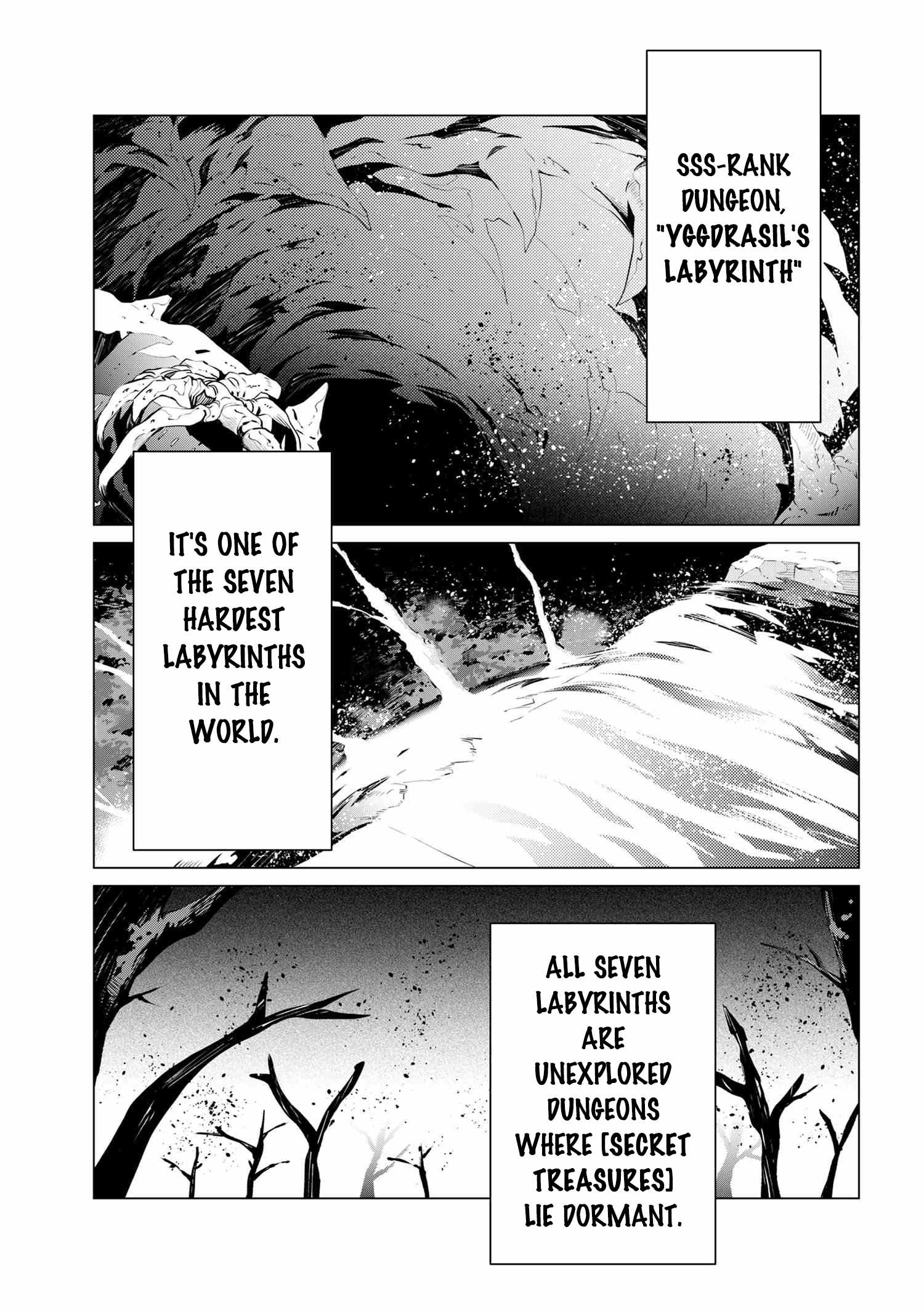 SSS Rank Dungeon De Knife Ichihon Tewatasare Tsuihou Sareta Hakuma Doushi Chapter 1 - Page 3