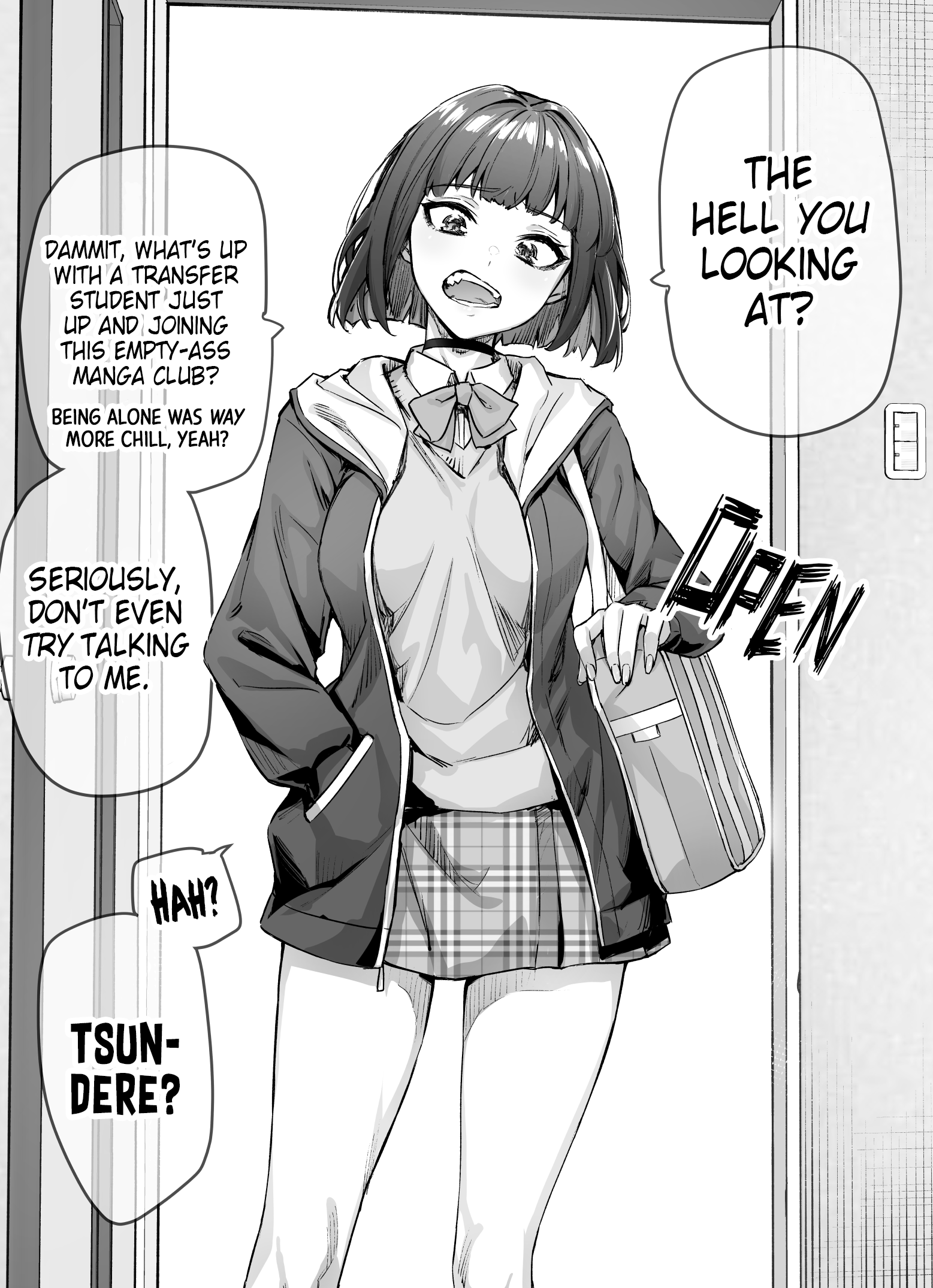The Tsuntsuntsuntsuntsuntsun Tsuntsuntsuntsuntsundere Girl Getting Less And Less Tsun Day By Day Chapter 1 - Page 1