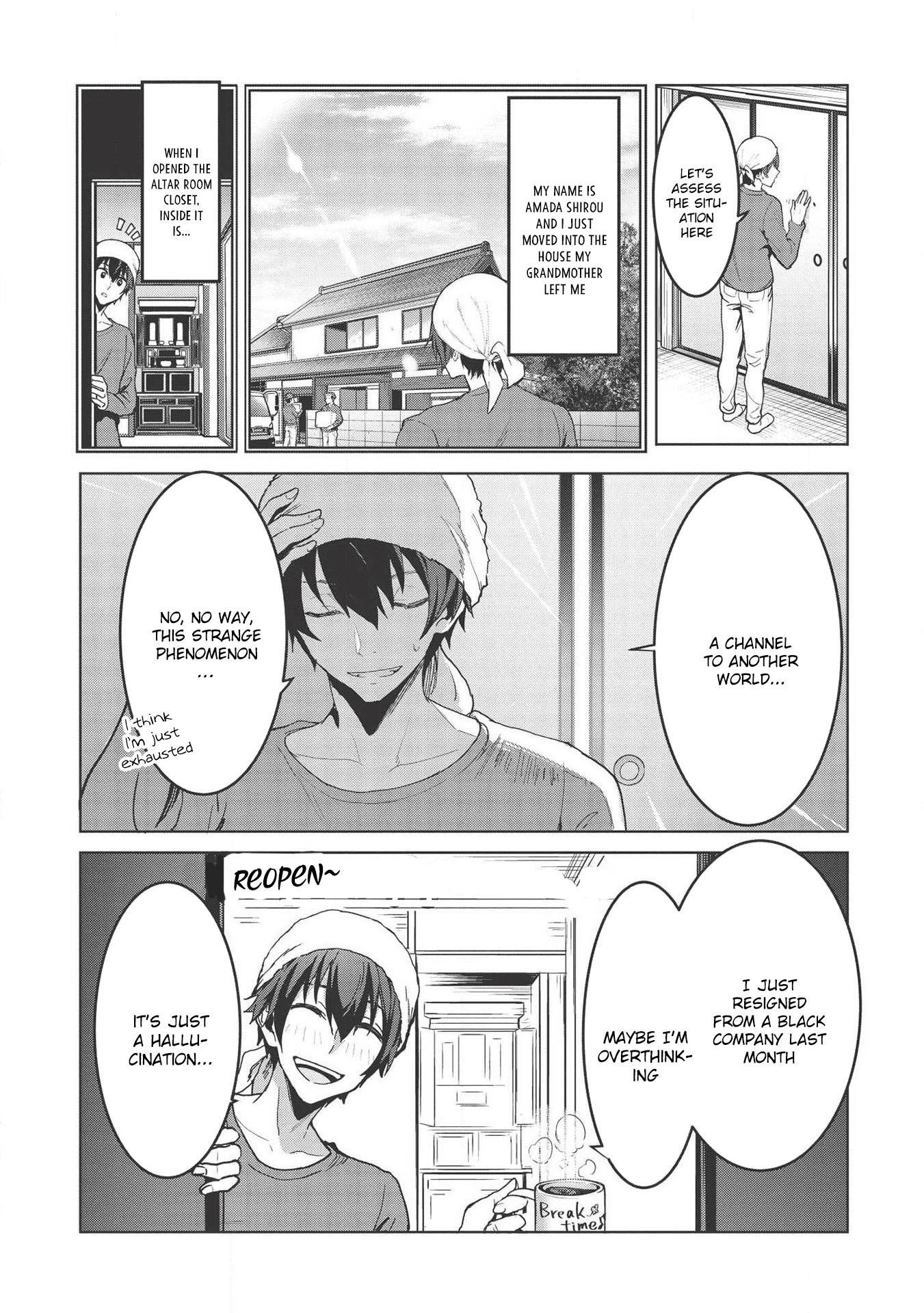 Itsudemo Jitaku Ni Kaerareru Ore Wa, Isekai De Gyoushounin O Hajimemashita Chapter 1 - Page 7