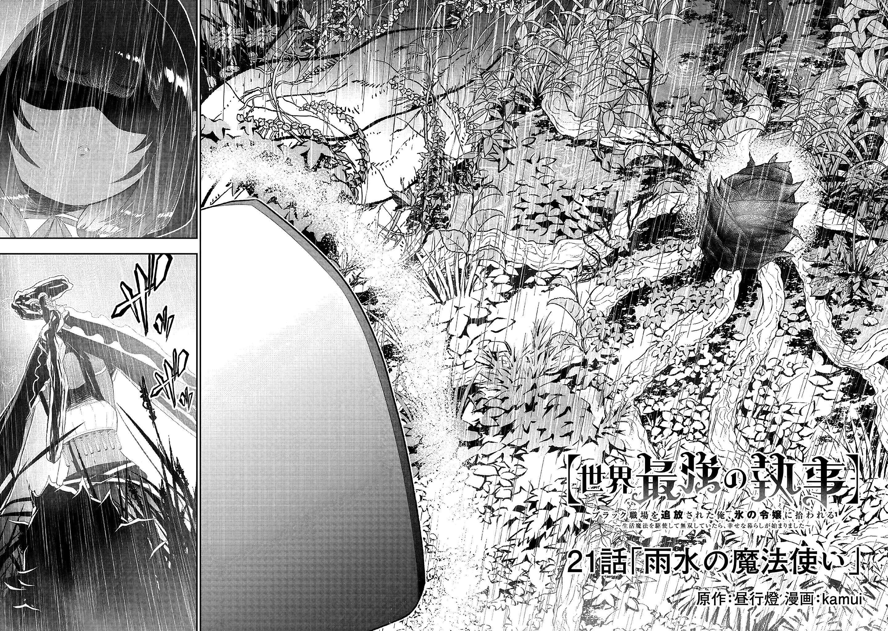 [Sekai Saikyou no Shitsuji] Black Shokuba wo Tsuihousareta Ore, Koori no Reijou ni Hirowareru Chapter 21 - Page 2