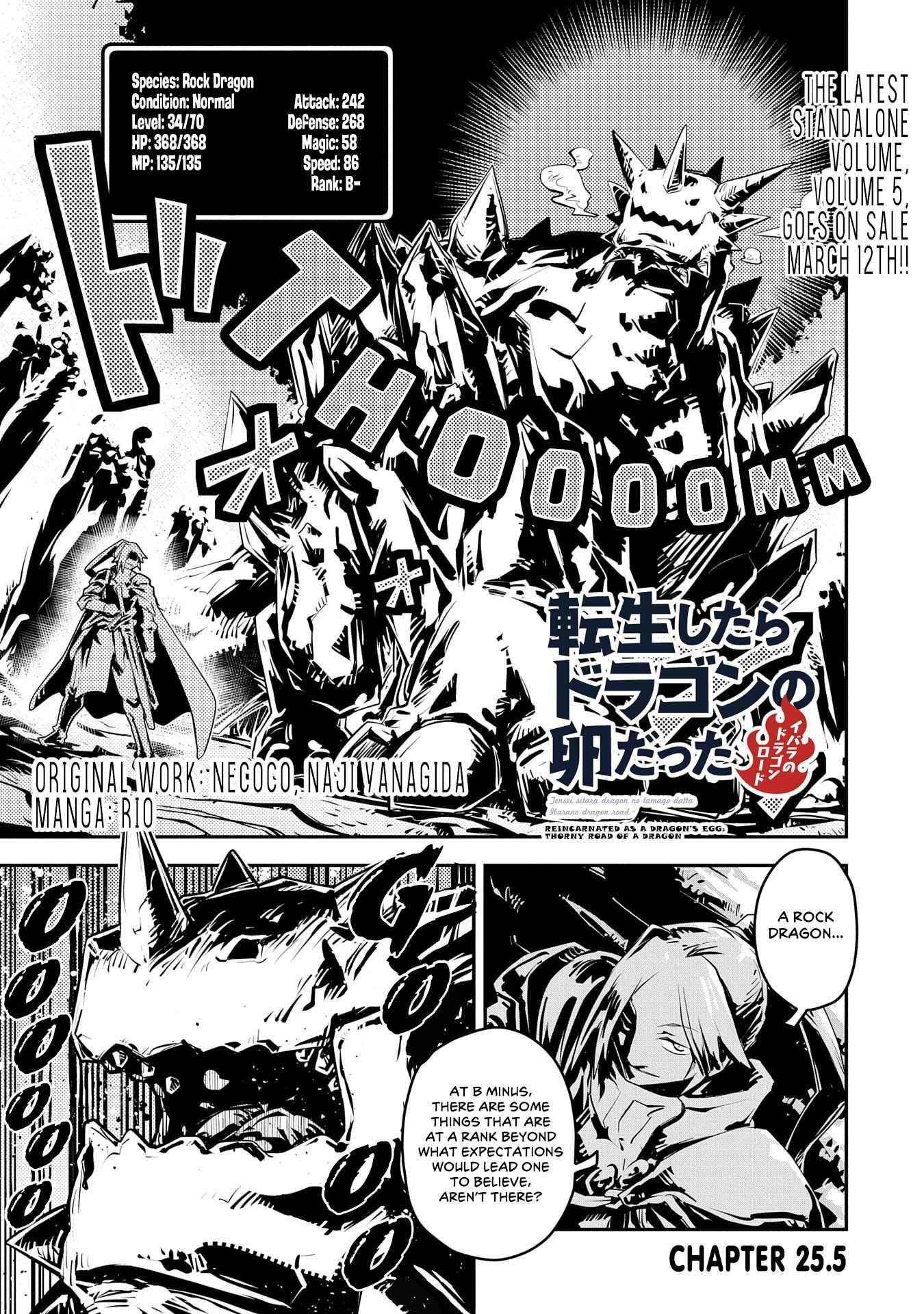 Tensei Shitara Dragon No Tamago Datta – Saikyou Igai Mezasa Nee Chapter 25.5 - Page 1