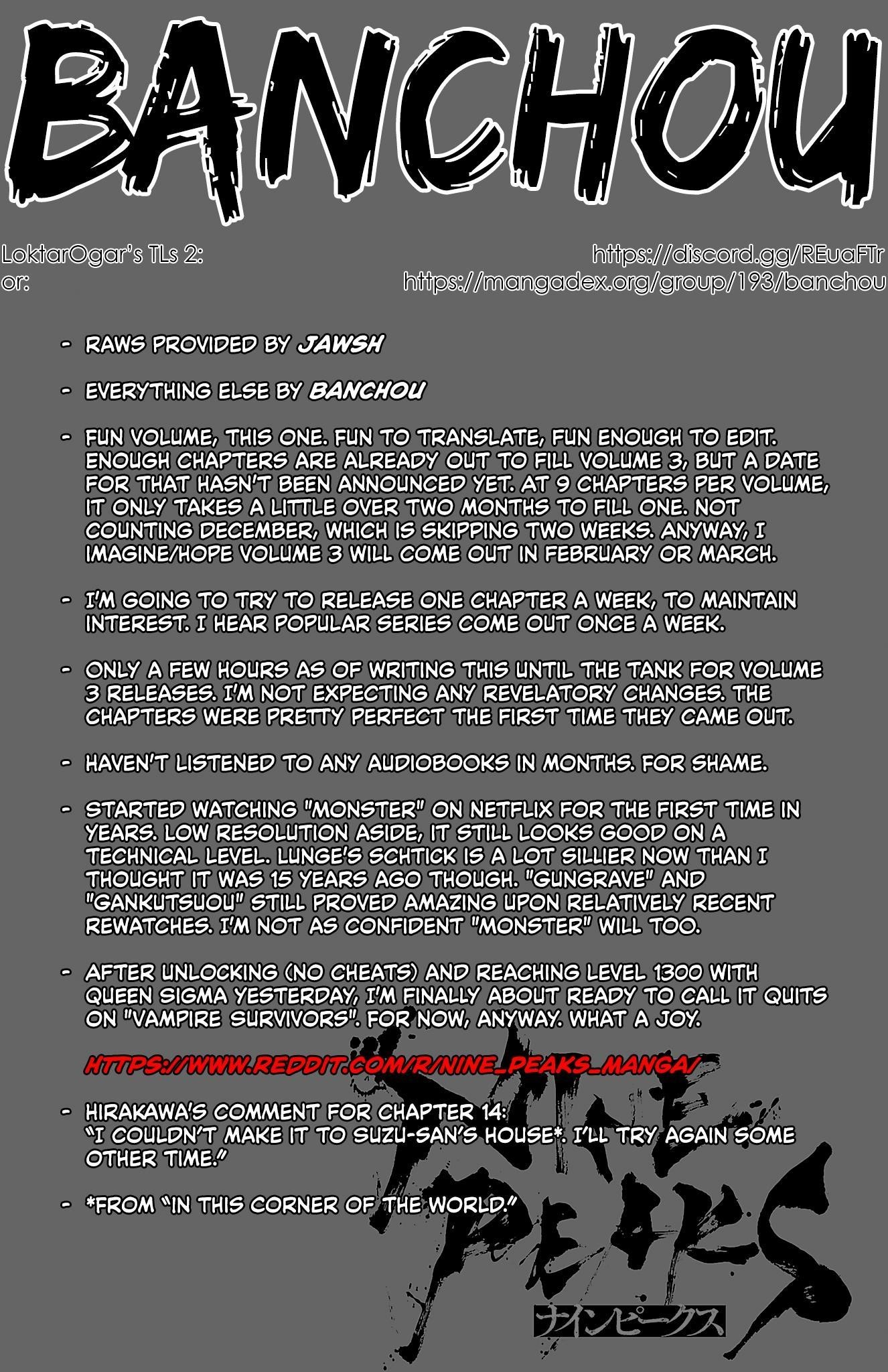 Nine Peaks Chapter 14 - Page 1