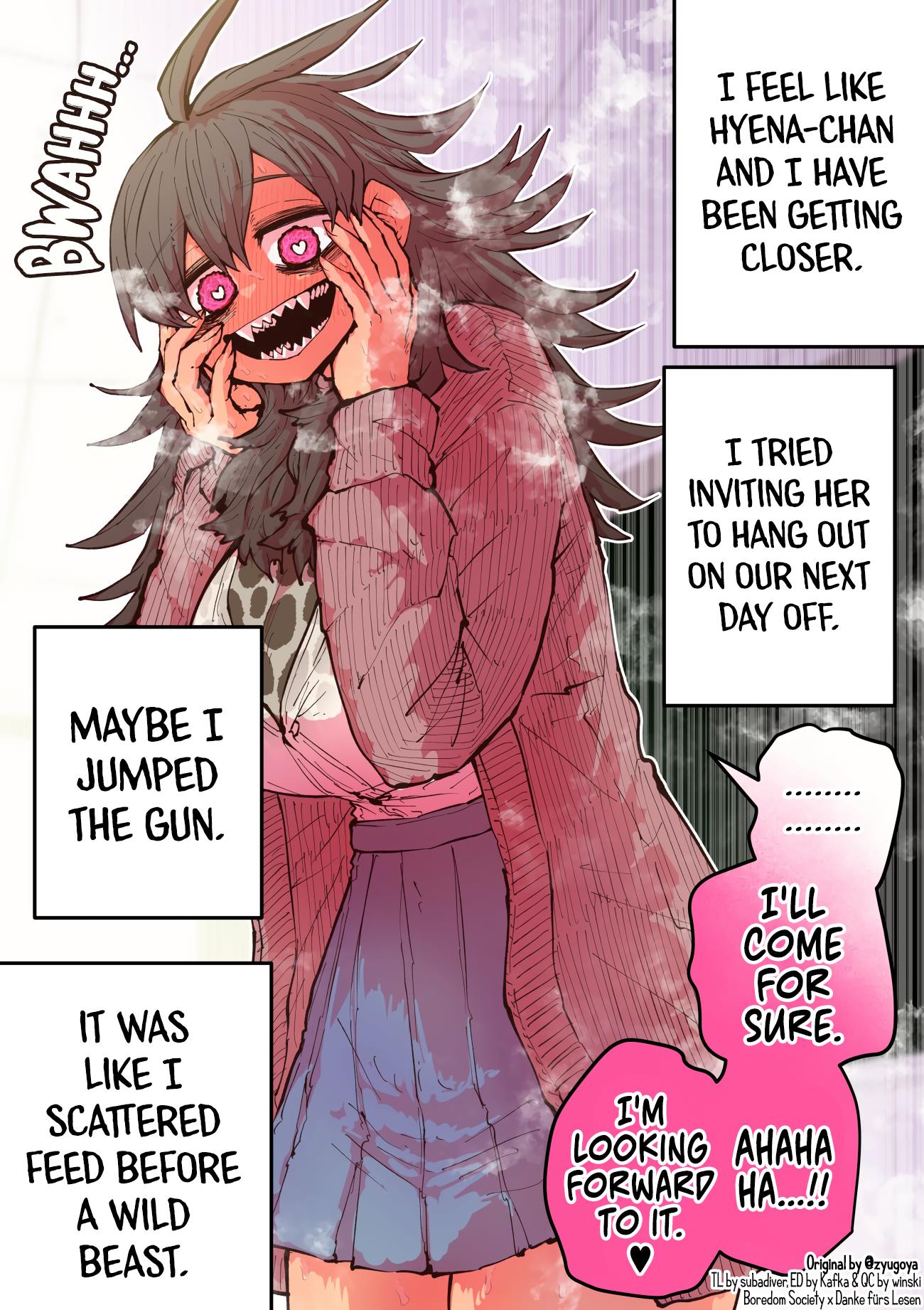 Being Targeted By Hyena-Chan Chapter 5 - Page 1