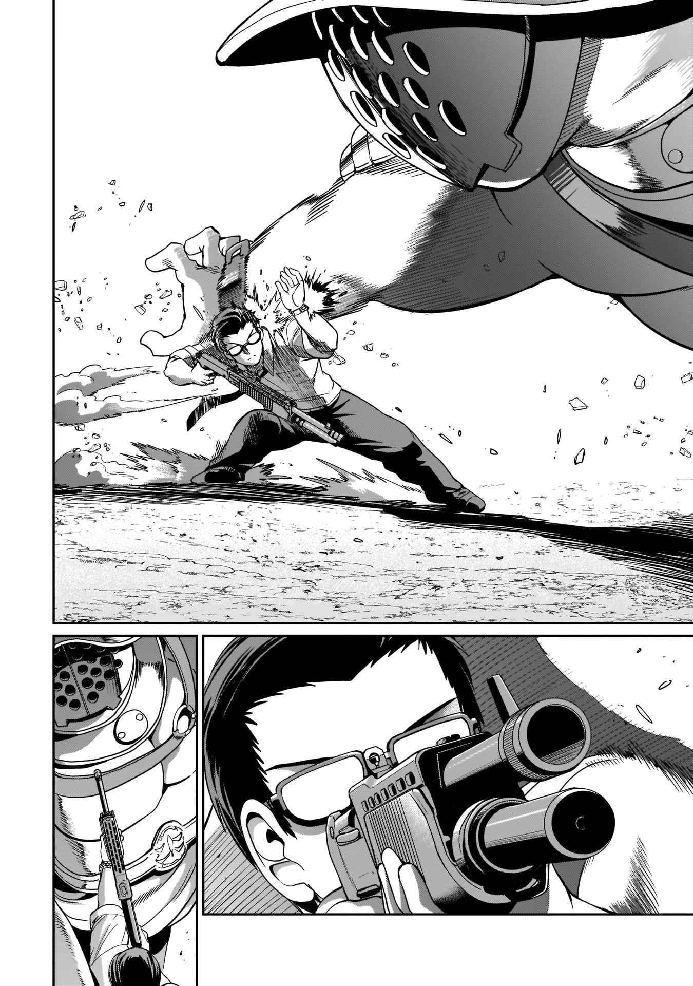 The gunner’s life of a middle-aged man summoned to another world and armed with a rifle: an airsoft addicted salaryman returns to the alternative world after work Chapter 7 - Page 10