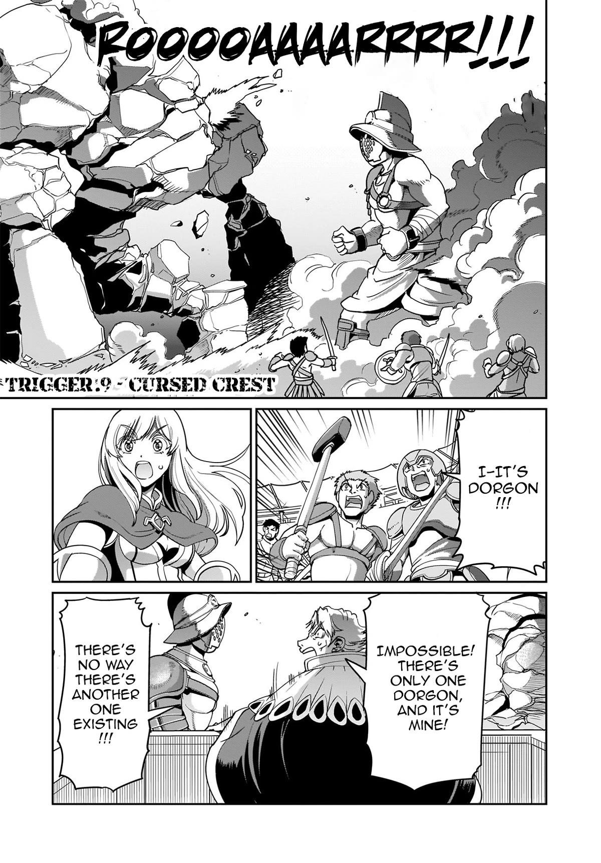 The gunner’s life of a middle-aged man summoned to another world and armed with a rifle: an airsoft addicted salaryman returns to the alternative world after work Chapter 9 - Page 1