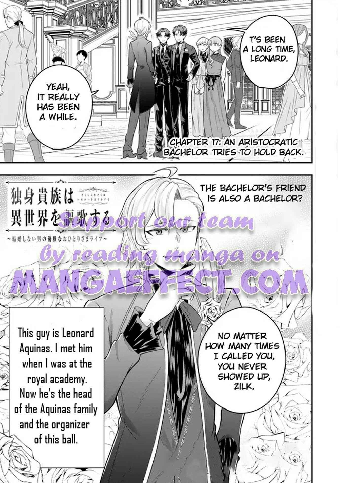 A single aristocrat enjoys a different world ~The graceful life of a man who never gets married~ Chapter 17.1 - Page 1