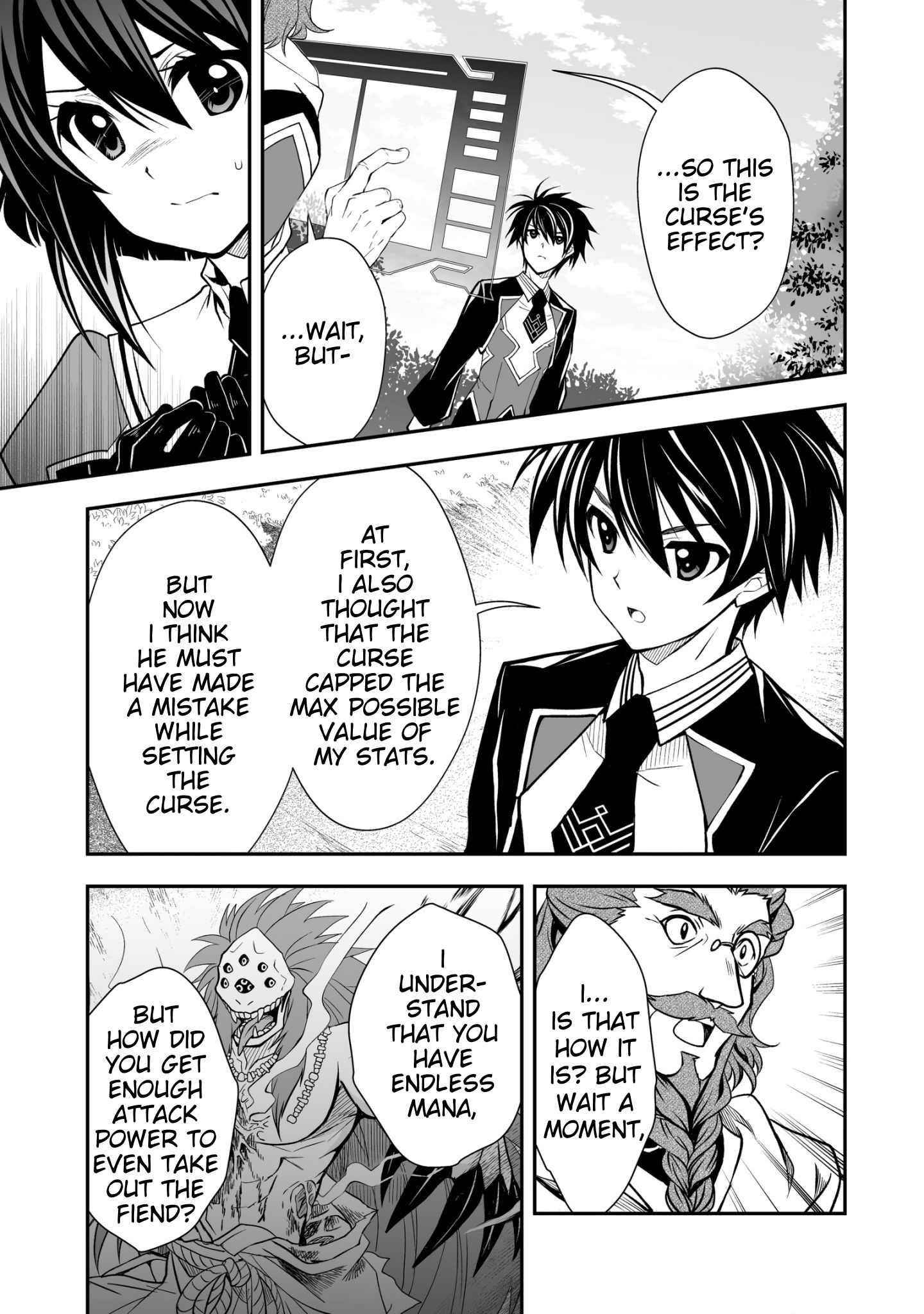 Level 1 no Saikyou kenja ~Noroi de sai kakyuu mahou shika tsukaenaikedo, kami no kanchigai de mugen no maryoku o te ni ire saikyou ni~ Chapter 24 - Page 5