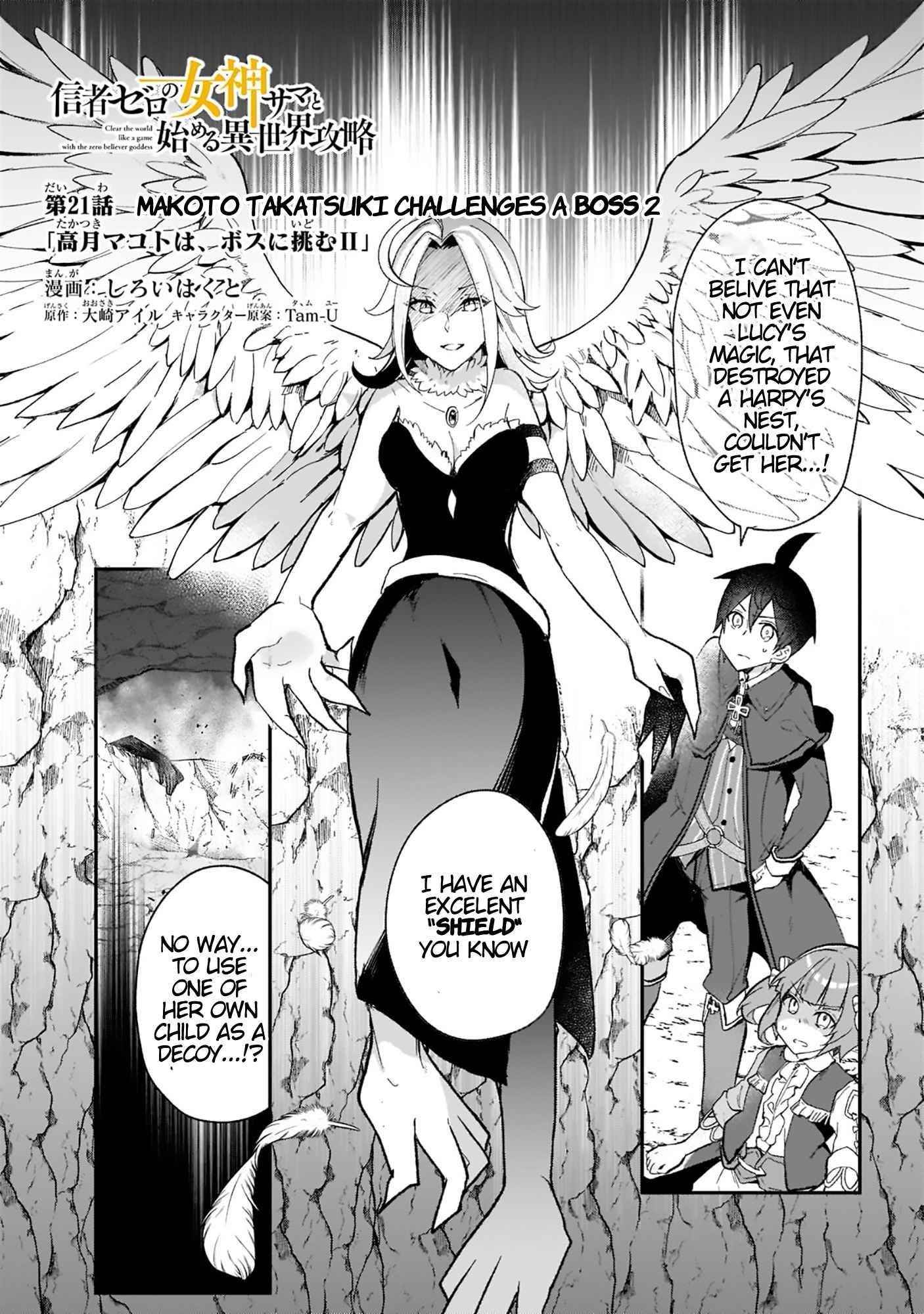 Clearing an Isekai with the Zero-Believers Goddess Chapter 21 - Page 1